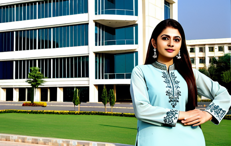 DELF 취득 후 연봉협상 전략 - **

A confident Pakistani professional, fully clothed in a stylish Shalwar Kameez with intricate emb...